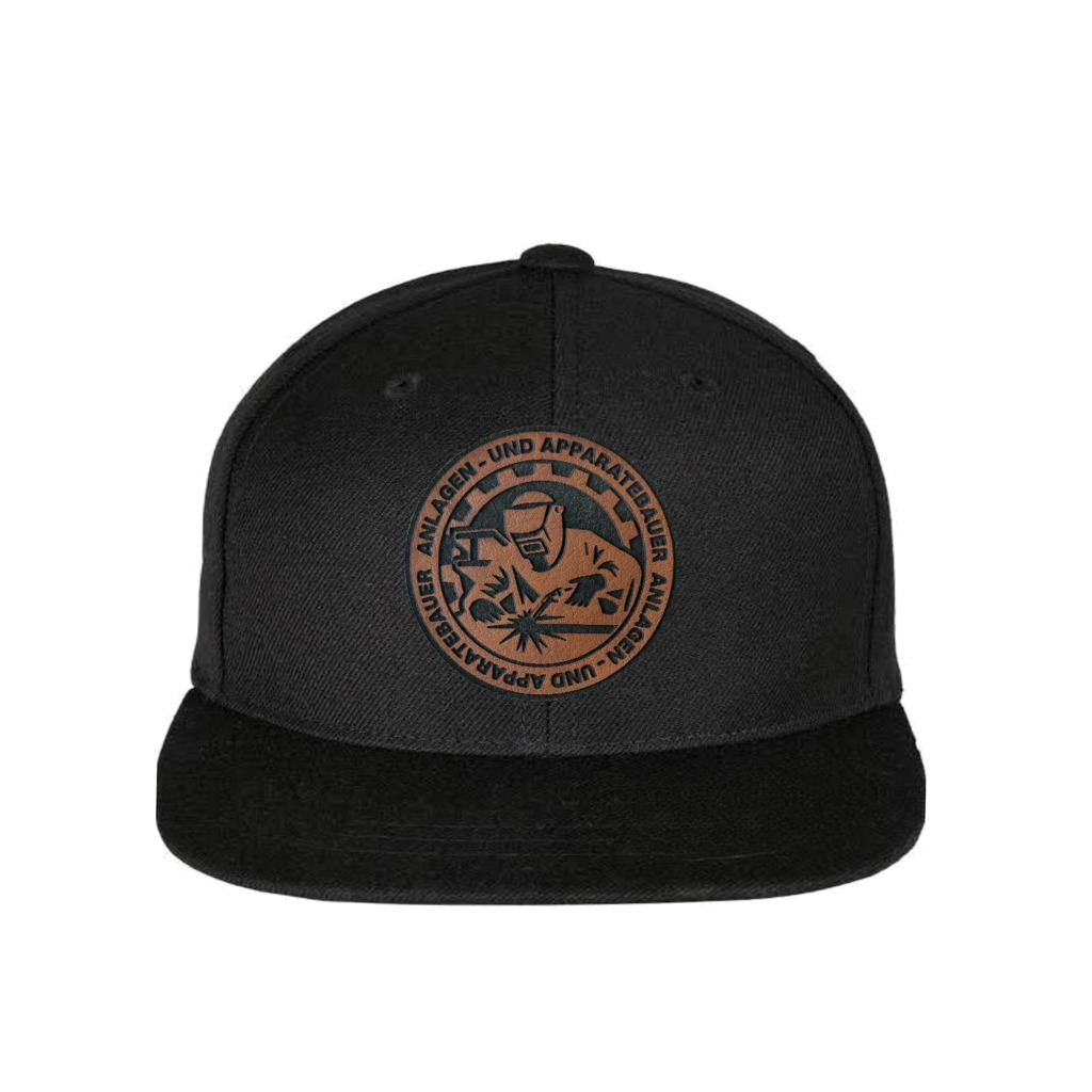Snapback Anlagen -und Apparatebauer Lederpatch