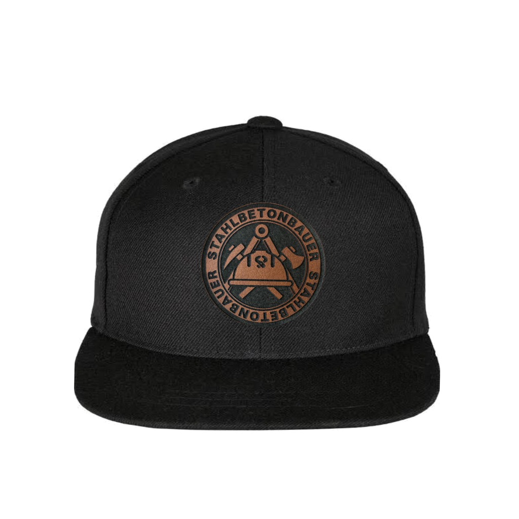 Snapback Stahlbetonbauer Lederpatch