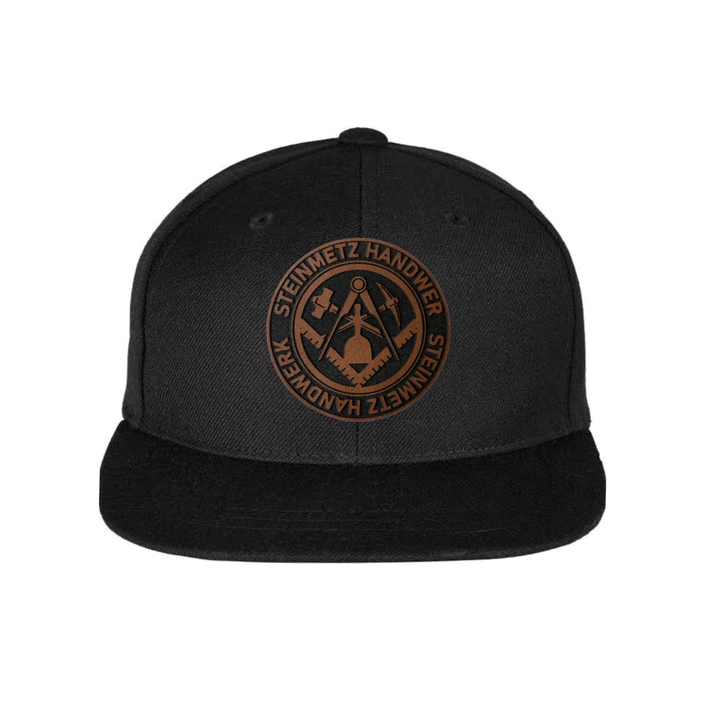 Snapback Steinmetz Handwerk Lederpatch