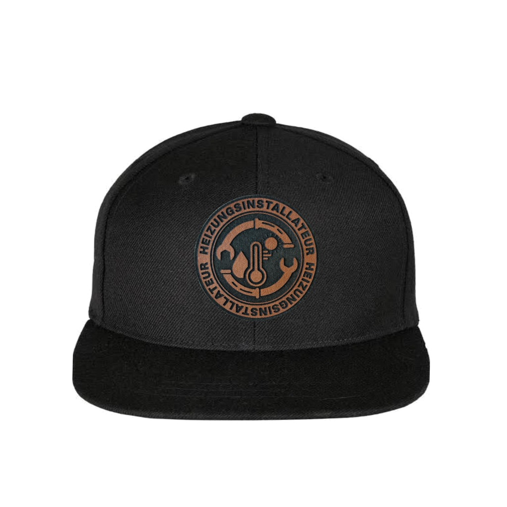 Snapback Heizungsinstallateur Lederpatch