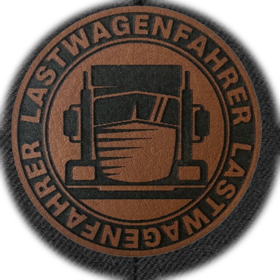 Snapback Lastwagenfahrer Lederpatch 2