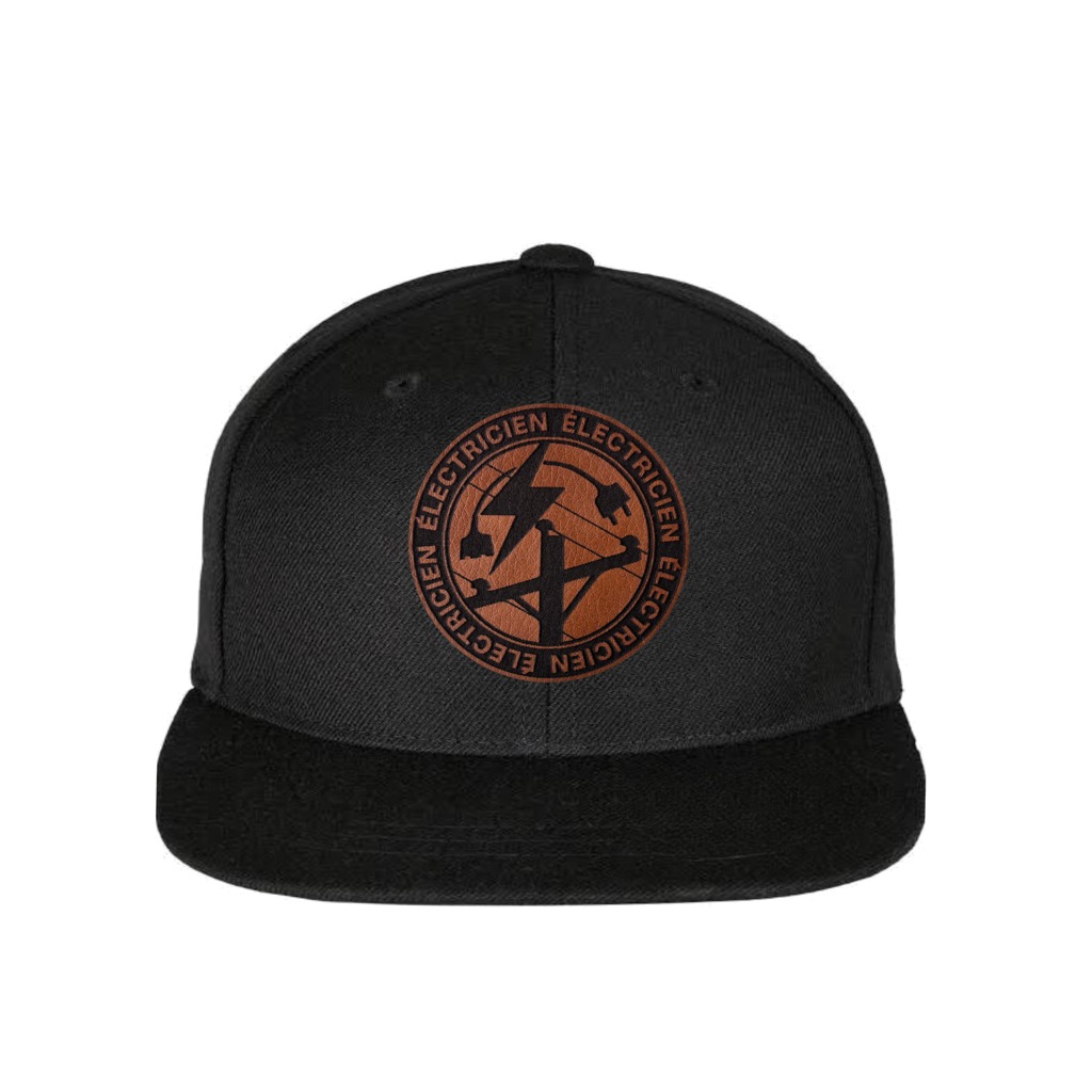 Snapback Elektroinstallateur Lederpatch
