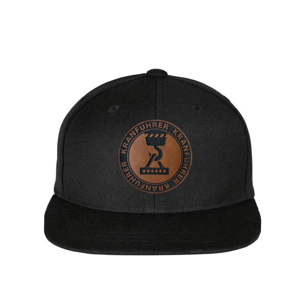 Snapback Kranführer Lederpatch