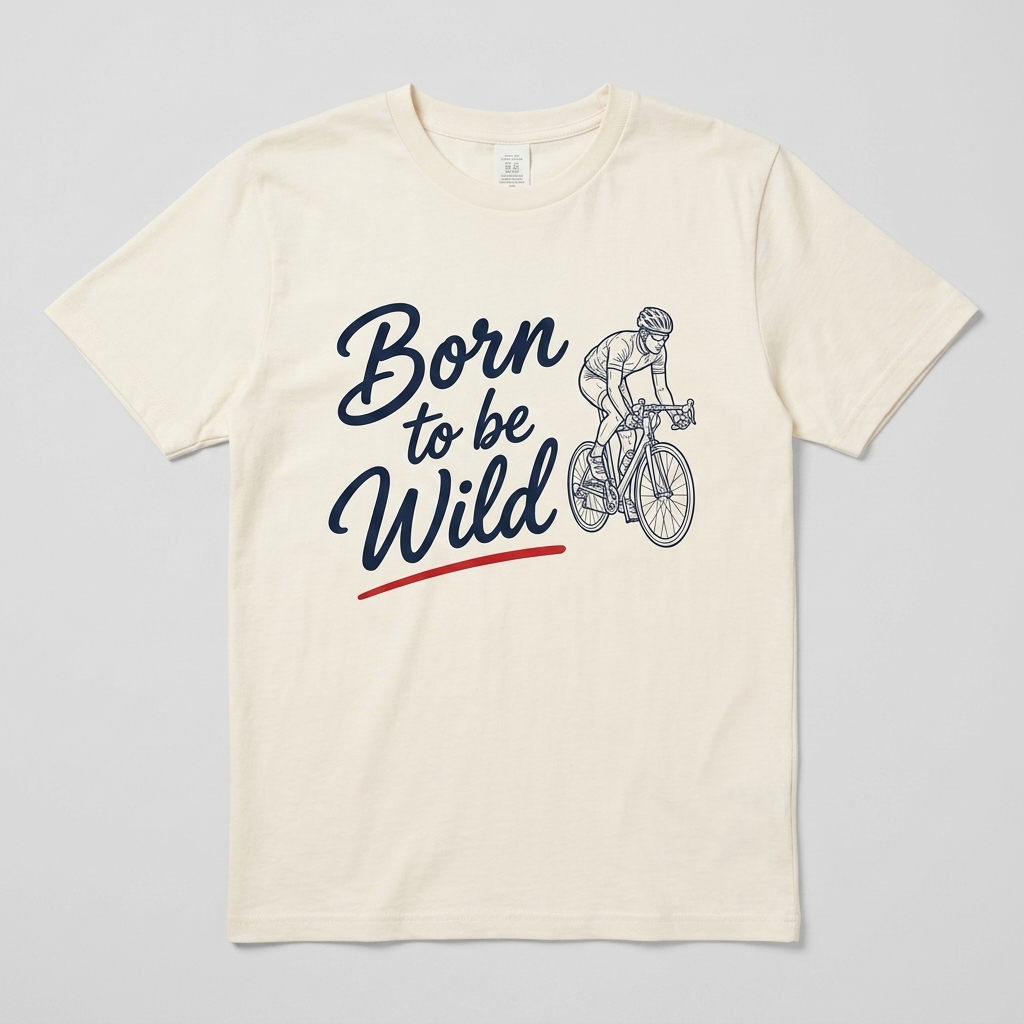 T-Shirt "Born to be Wild" LOVE VELO premium – en coton BIO 2