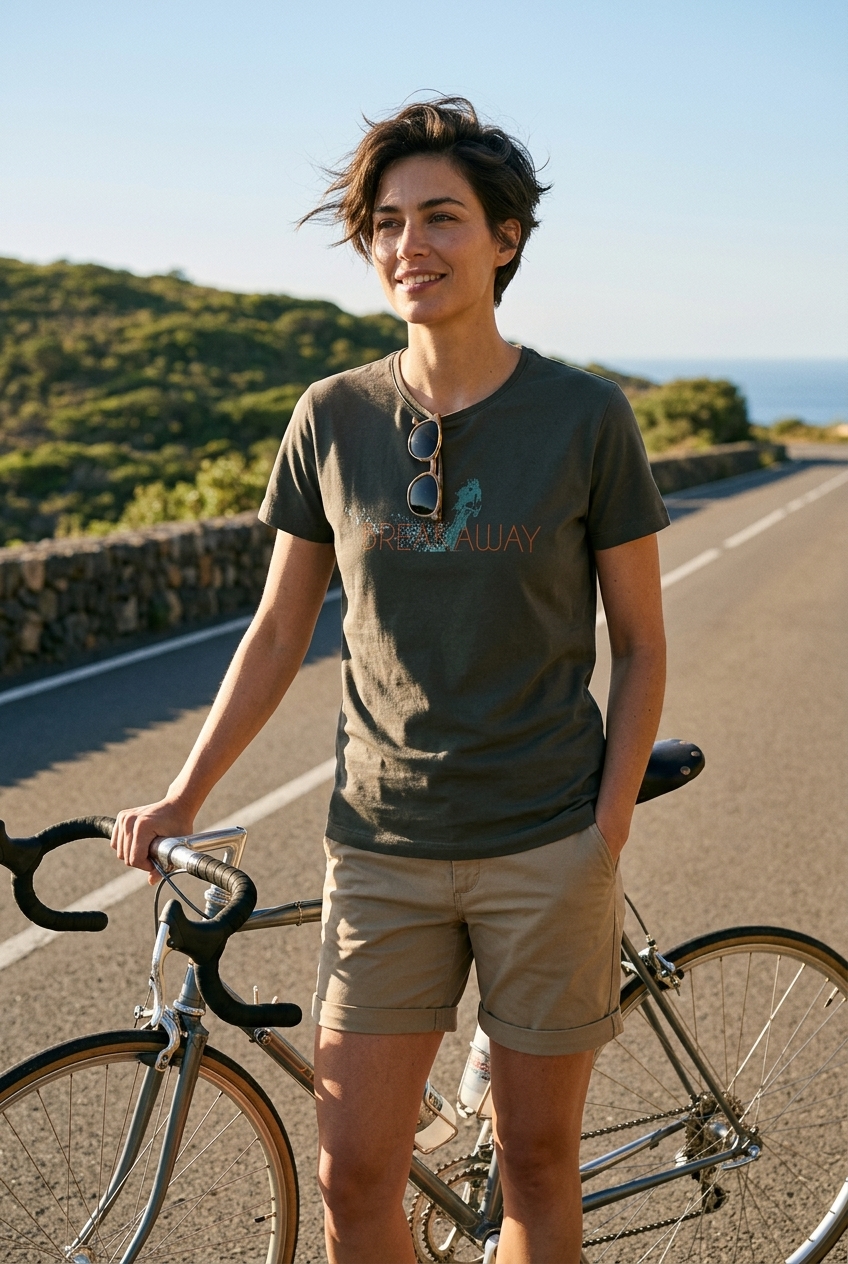 T-Shirt "BREAK" LOVE VELO premium – en coton BIO