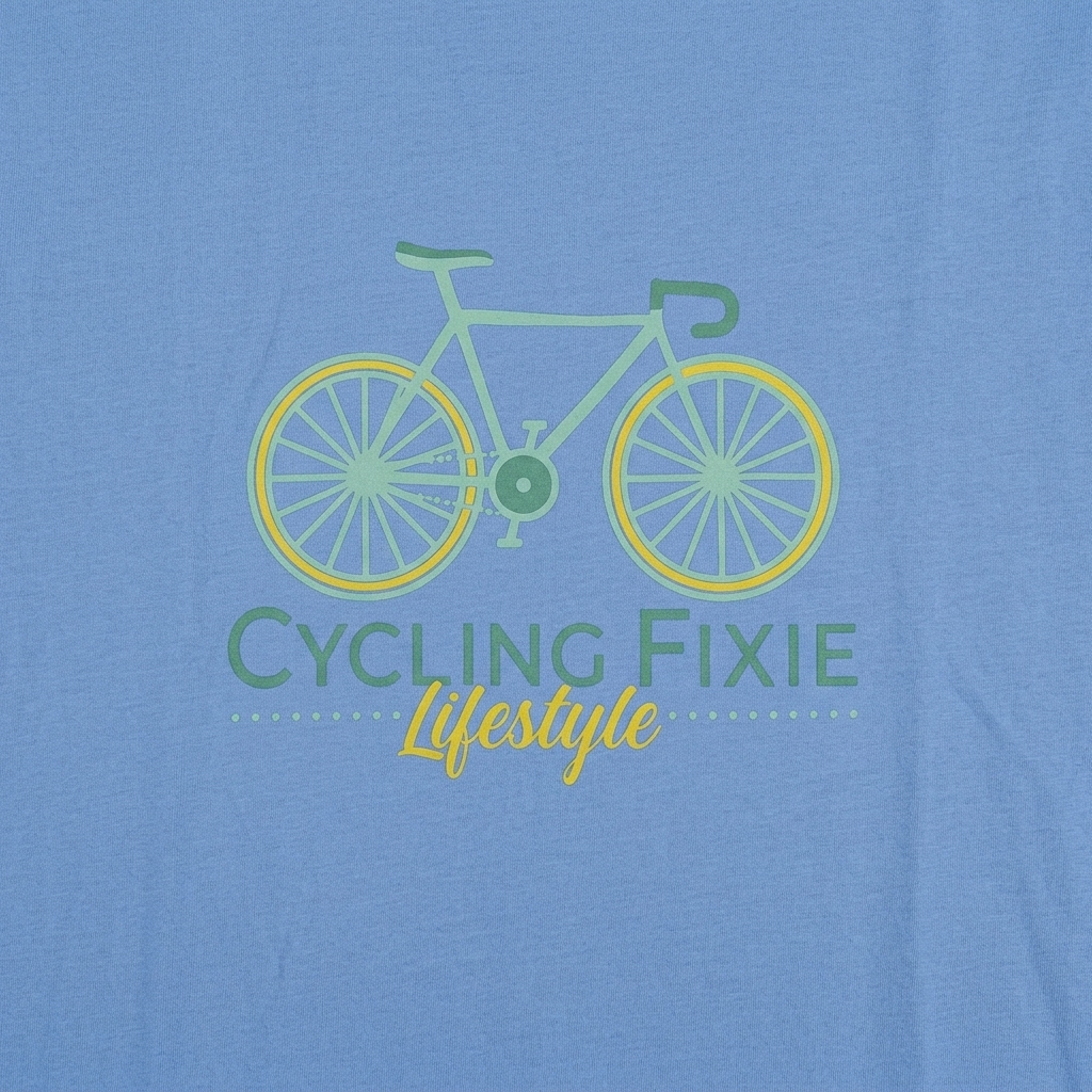 T-Shirt "Cycling Fixie" LOVE VELO premium – en coton BIO 2