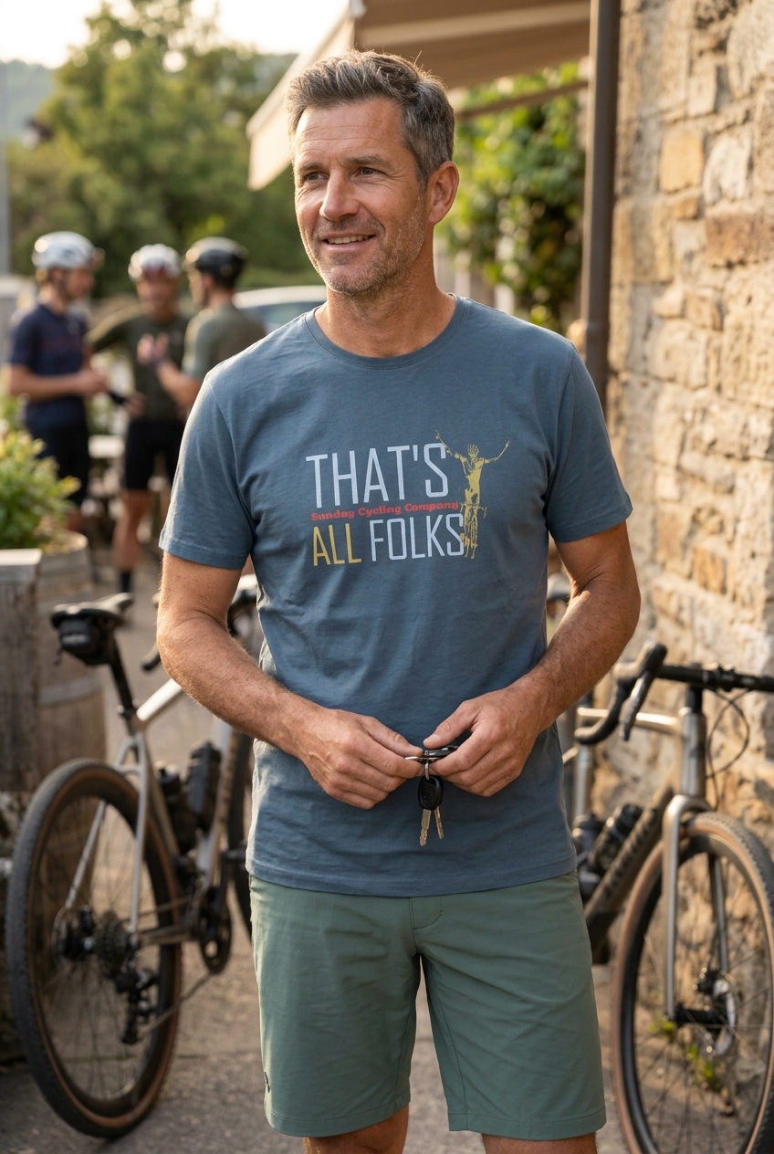 T-Shirt "THAT'S ALL FOLKS" LOVE VELO premium – en coton BIO