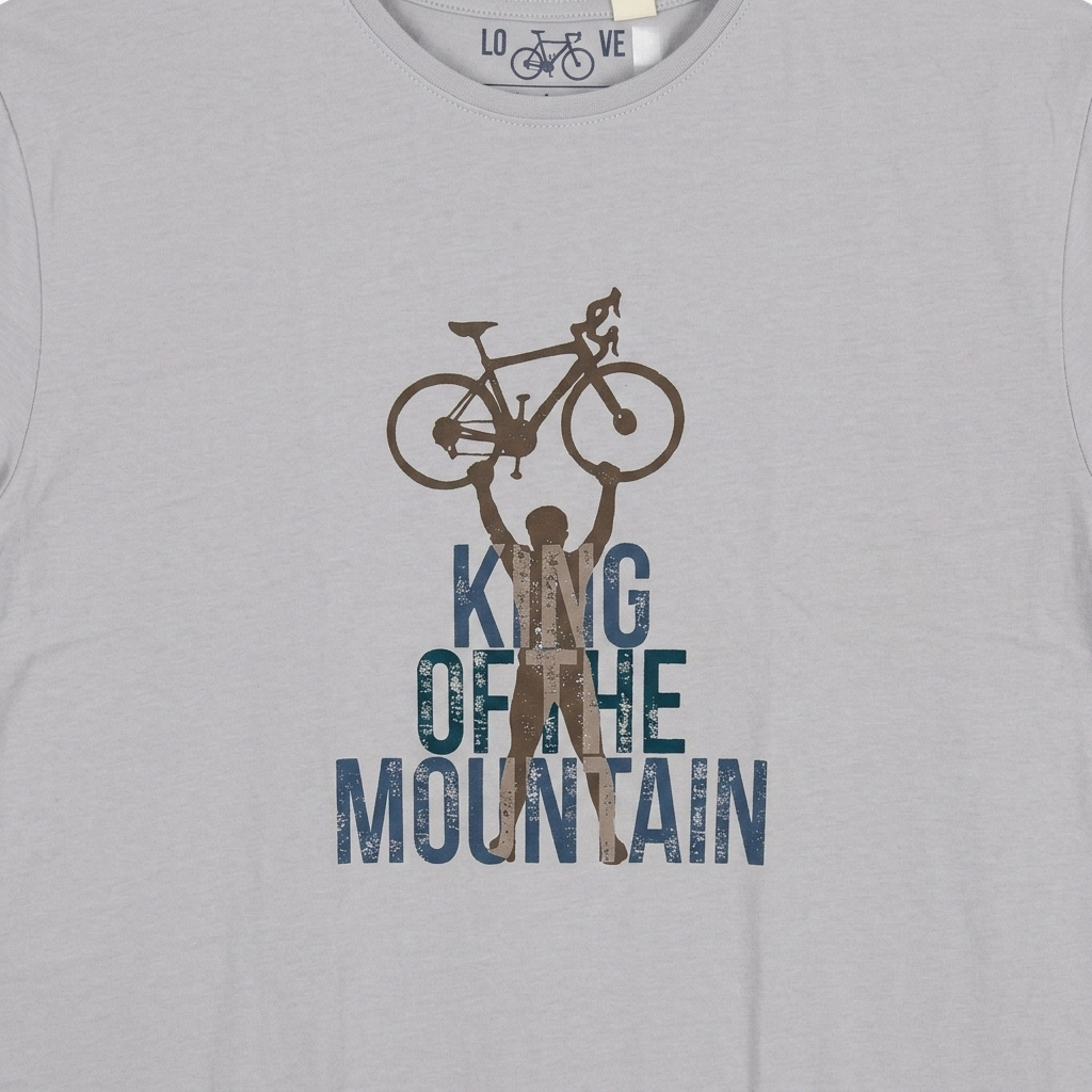 T-Shirt "KING OF THE MOUNTAIN" LOVE VELO premium – en coton BIO 2