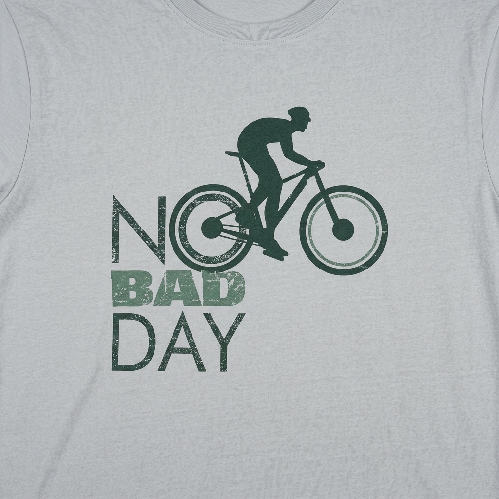 T-Shirt "No Bad Day" LOVE VELO premium – en coton BIO 2